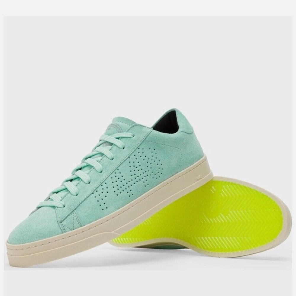 P448 Jack Low Top Sneakers in Aqua - Picture 2 of 15
